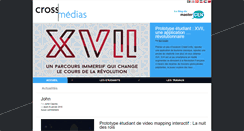 Desktop Screenshot of crossmedias.fr