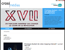 Tablet Screenshot of crossmedias.fr
